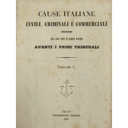 Cause italiane civili, criminali e commerciali Cause italiane civili, criminali e commerciali