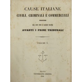 Cause italiane civili, criminali e commerciali