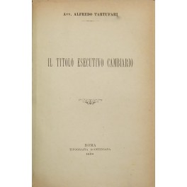Il titolo esecutivo cambiario Il titolo esecutivo cambiario