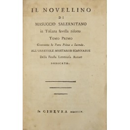 Il Novellino in Toscana favella ridotto Il Novellino in Toscana favella ridotto