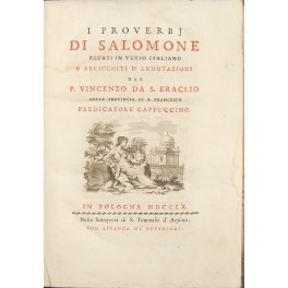 I proverbj di Salomone I proverbj di Salomone