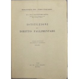 Istituzioni di diritto fallimentare