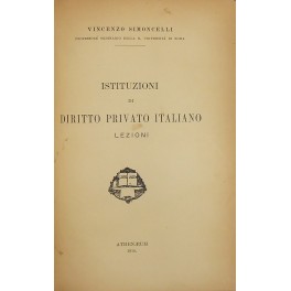 Istituzioni di diritto privato italiano. Lezioni