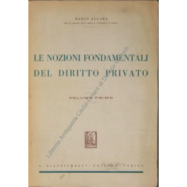 Le nozioni fondamentali del diritto privato
