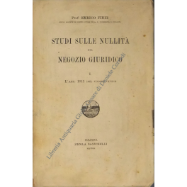 Studi sulle nullità del negozio giuridico