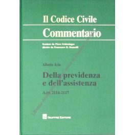 Della previdenza e dell'assistenza. Artt. 2114-2117. 