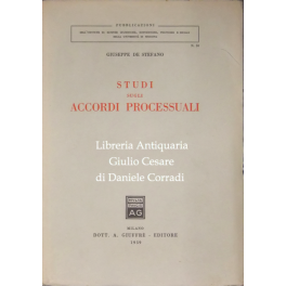 Studi sugli accordi processuali