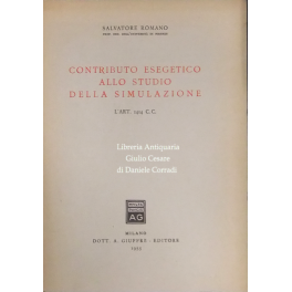 Contributo esegetico allo studio della simulazione