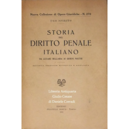 Storia del diritto penale italiano da Cesare Beccaria ai giorni nostri