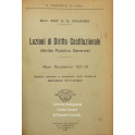 Lezioni di diritto costituzionale. (Diritto pubbli