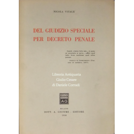 Del giudizio speciale per decreto penale