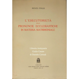 L'esecutorietà delle pronuncie ecclesiastiche in materia matrimoniale