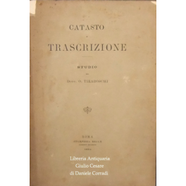Catasto e trascrizione. Studio Catasto e trascrizione. Studio