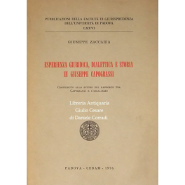 Esperienza giuridica, dialettica e storia in Giuseppe Capograssi