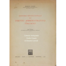Sistema istituzionale del diritto amministrativo italiano