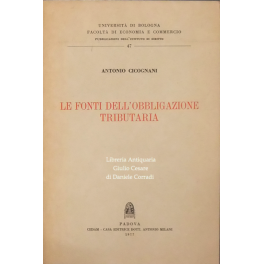 Le fonti dell'obbligazione tributaria