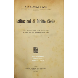 Istituzioni di diritto civile Istituzioni di diritto civile
