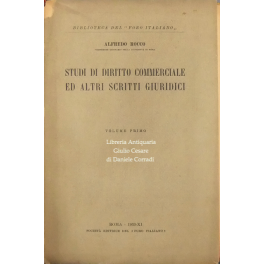 Studi di diritto commerciale e altri scritti giuridici Studi di diritto commerciale e altri scritti giuridici