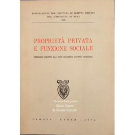 Proprietà privata e funzione sociale