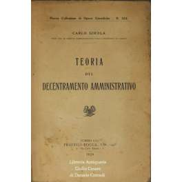 Teoria del decentramento amministrativo