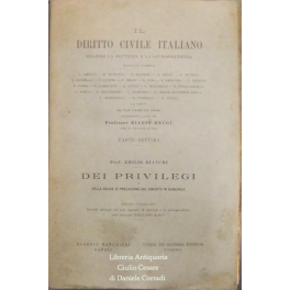 Dei privilegi e delle cause di prelazione del credito in generale Dei privilegi e delle cause di prelazione del credito in generale