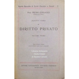 Scritti varii di diritto privato