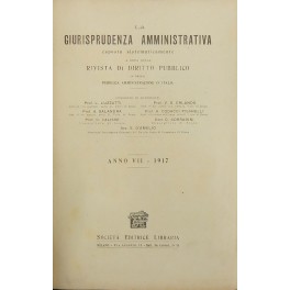 La giurisprudenza amministrativa esposta sistematicamente La giurisprudenza amministrativa esposta sistematicamente
