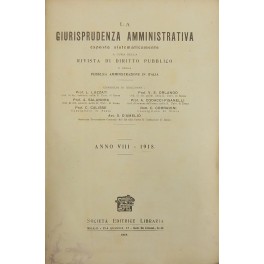 La giurisprudenza amministrativa esposta sistematicamente La giurisprudenza amministrativa esposta sistematicamente