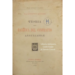 Teoria della ratifica del contratto annullabile