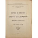 Corso di lezioni di diritto ecclesiastico.