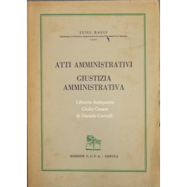 Atti amministrativi - Giustizia amministrativa