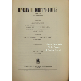 Rivista di diritto civile. Rivista di diritto civile.