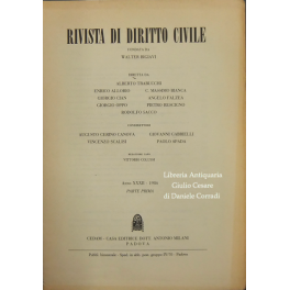 Rivista di diritto civile. Rivista di diritto civile.