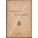 Scritti varii di economia. Vol. I