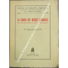 La causa nei negozi giuridici