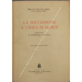 La successione a causa di morte. 