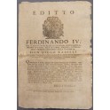 Editto Ferdinando IV