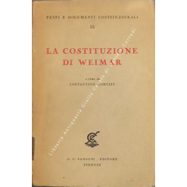 La Costituzione di Weimar