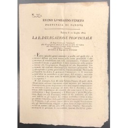La R. Delegazione Provinciale La R. Delegazione Provinciale