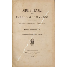 Codice penale dello Impero Germanico Codice penale dello Impero Germanico