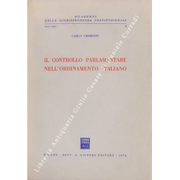 Il controllo parlamentare nell'ordinamento italiano