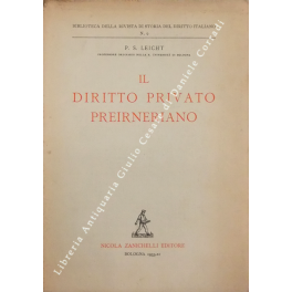 Il diritto privato preirneriano