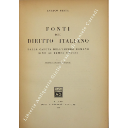 Avviamento allo studio della storia del diritto italiano Avviamento allo studio della storia del diritto italiano