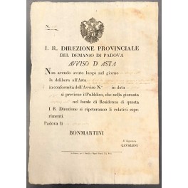 Avviso d'asta Avviso d'asta