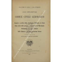 Leggi complementari al Codice civile Germanico Leggi complementari al Codice civile Germanico