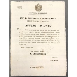 Avviso d'asta Avviso d'asta