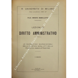 Lezioni di diritto amministrativo Lezioni di diritto amministrativo