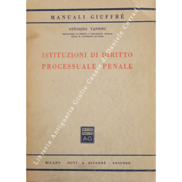 Istituzioni di diritto processuale penale