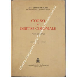 Corso di diritto coloniale