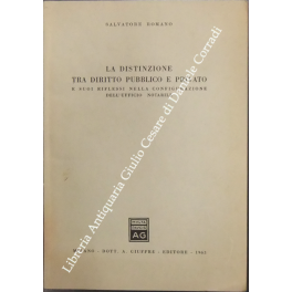 La distinzione tra diritto pubblico e privato e i